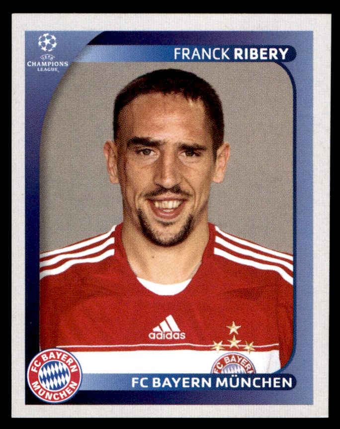 Bayern Munich No Franck Ribery 96 Panini Champions League 08/09 Card 