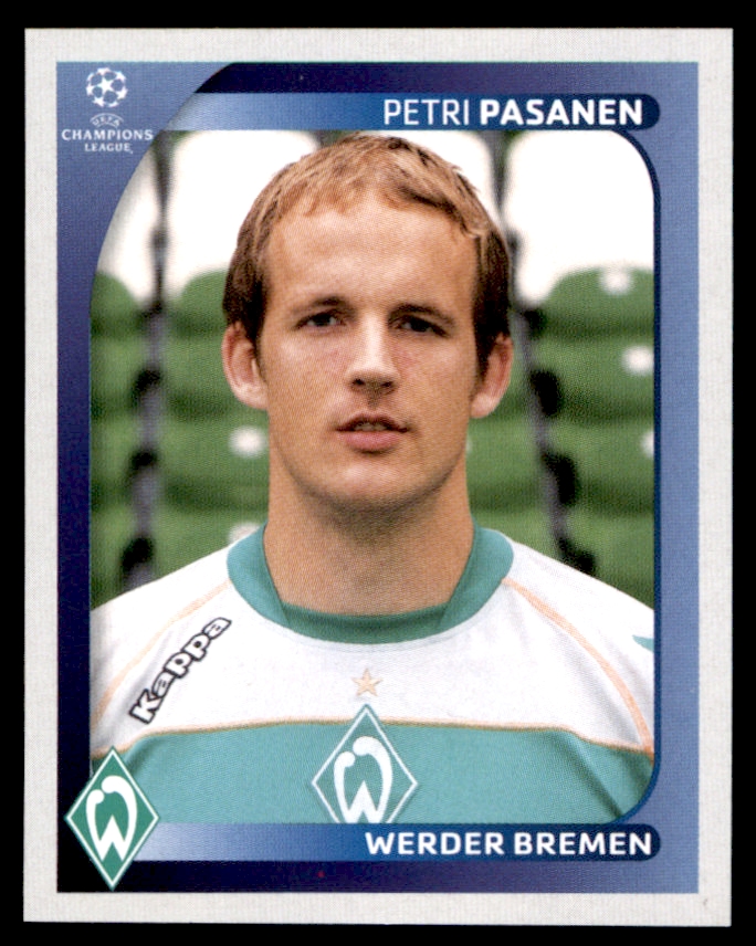Panini 101 Petri Pasanen Werder Bremen UEFA CL 2007/08 