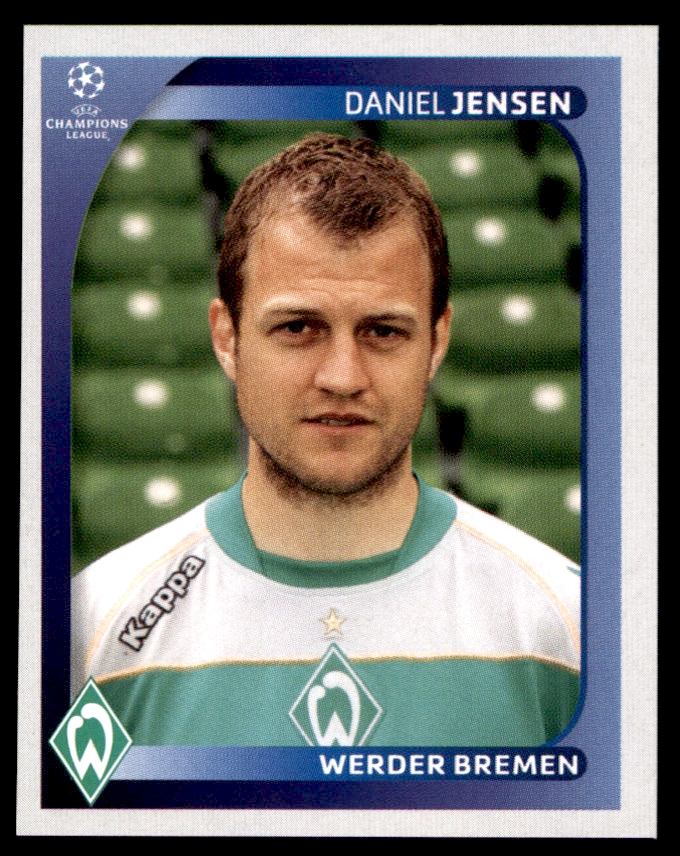 Panini 378 Daniel Jensen Werder Bremen Champions Europe 1955-2005